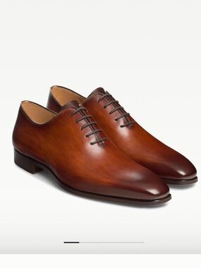 Magnanni CRUZ Men's Cognac Leather Wholecut Oxfords